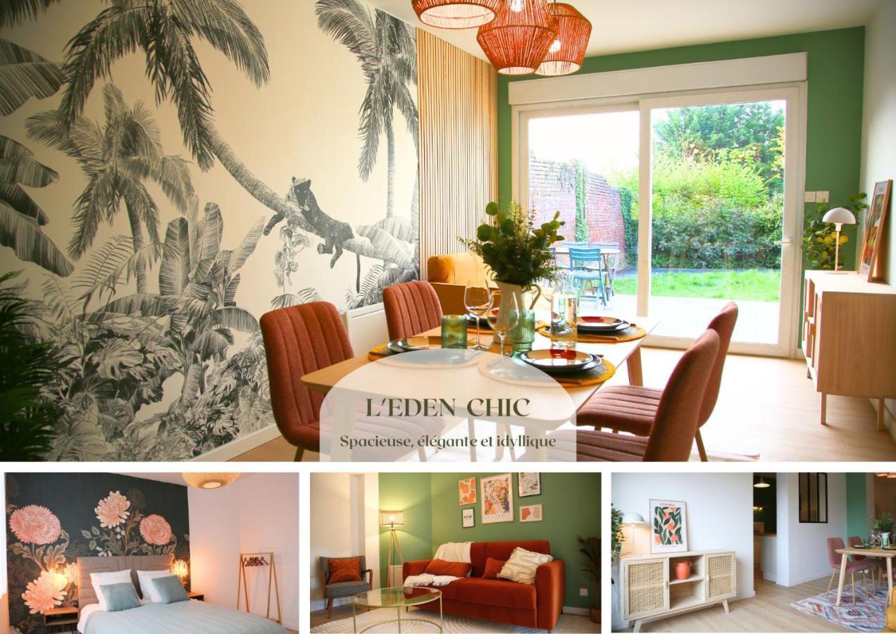 Апартаменты L'Eden Chic - Balneo - Jardin - Parking Gratuit Аррас Экстерьер фото